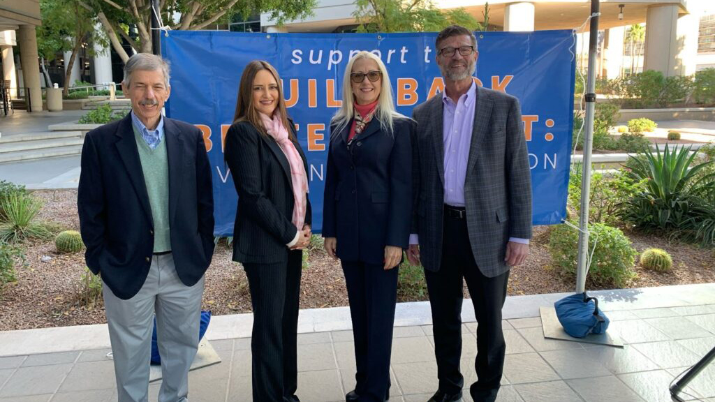 Robert J. Freitas, Erica Brinker, Annette Finsterbusch, and Steven G. Zylstra (left to right).