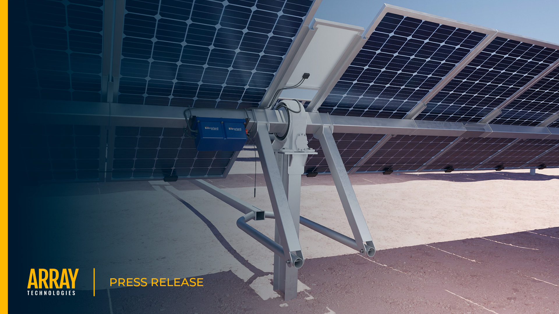 Press release announcing Array STI Norland launch of a new smart system for control and monitoring of solar power plants