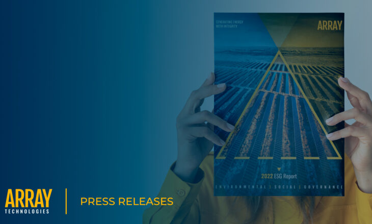 Array Technologies Publishes Third Annual Environmental, Social, and Governance (ESG) Report
