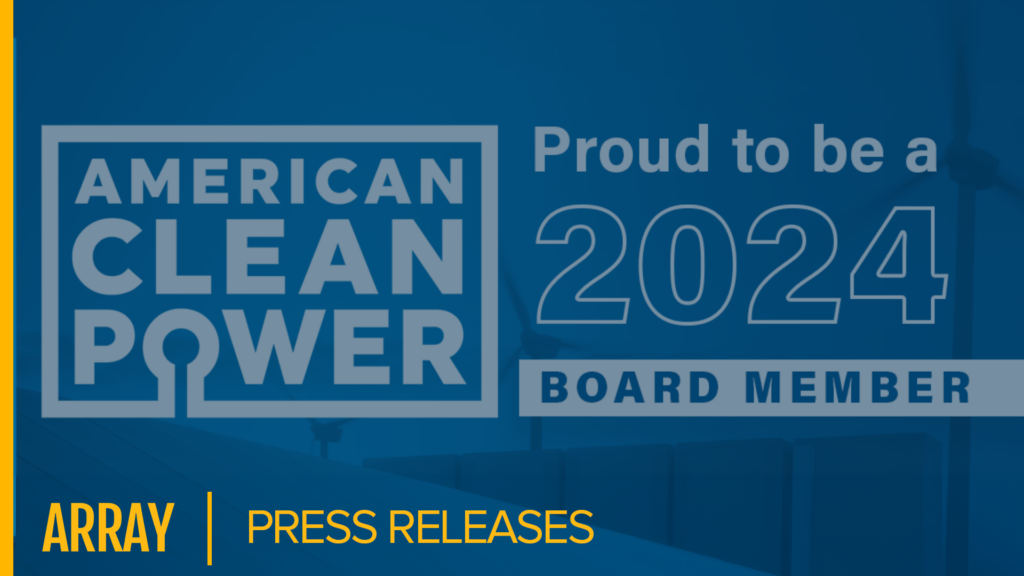 Kevin G. Hostetler, CEO of ARRAY Technologies, Joins American Clean ...