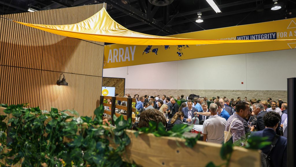 Photos from the 2024 ARRAY booth at RE+.